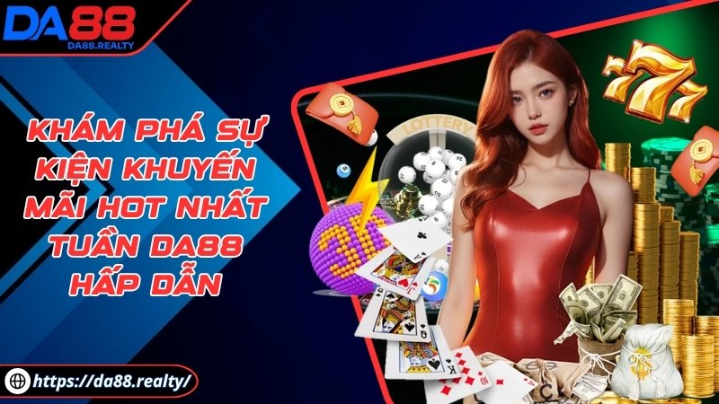Khám phá sự kiện khuyến mãi hot nhất tuần DA88 hấp dẫn Khám phá sự kiện khuyến mãi hot nhất tuần DA88 hấp dẫn